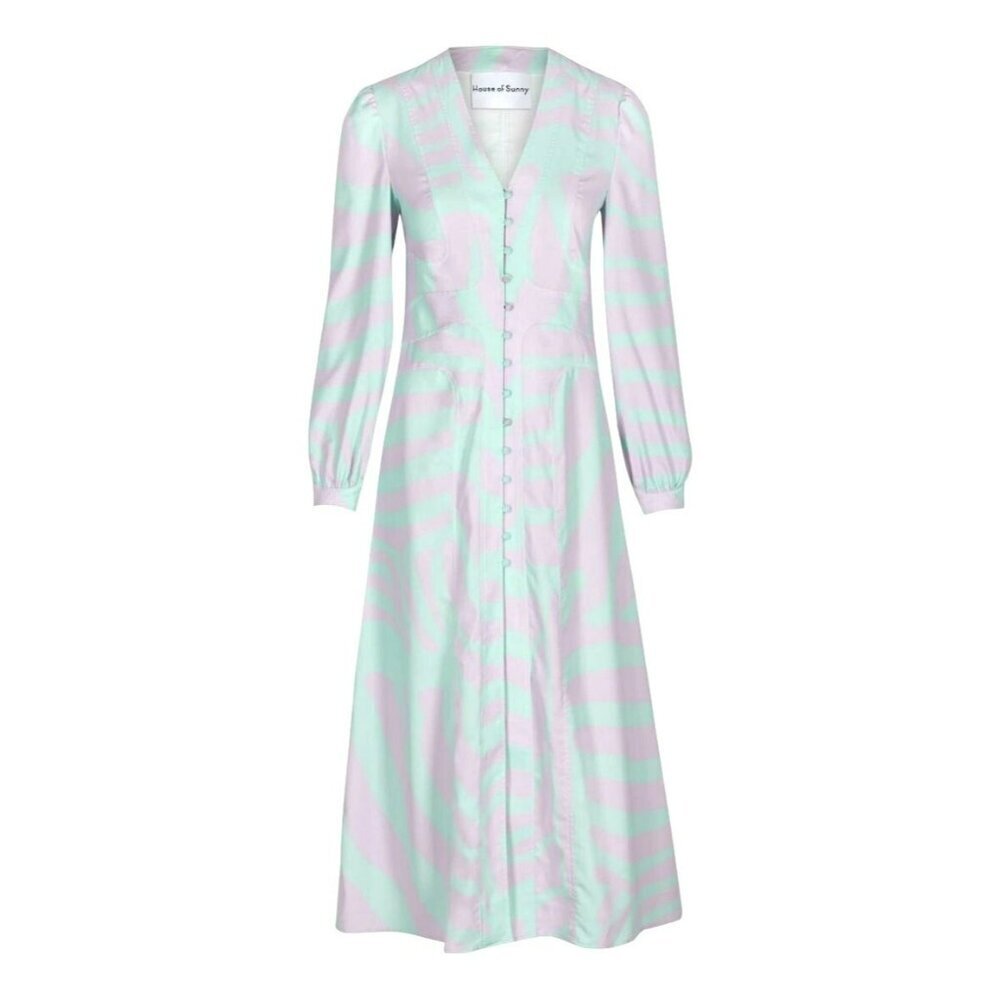 House Of Sunny Pastel Maxi Dress Size 8 New - Picture 1 of 8